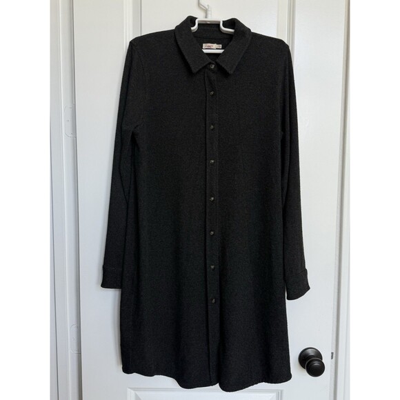 Faherty Black Long Sleeve Dress - Picture 5 of 12